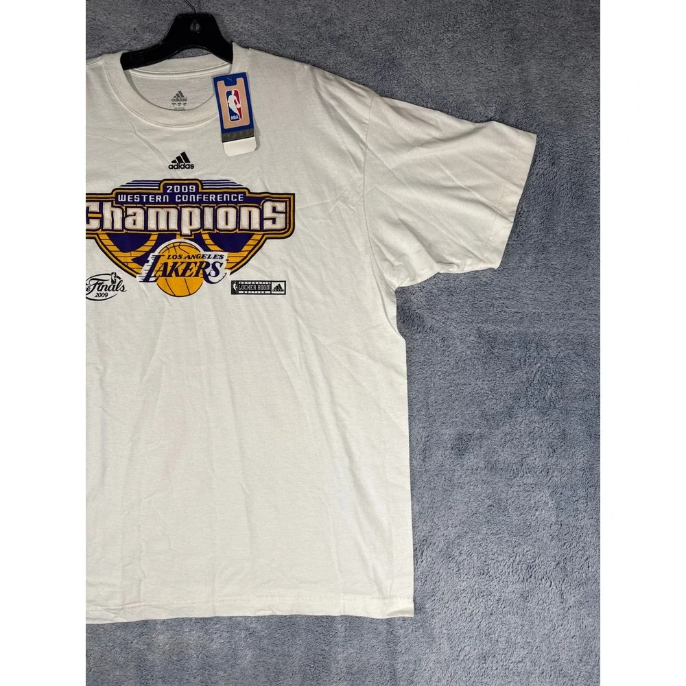 Adidas NBA Los Angeles Lakers 2009 Western Conference Champions‎ Shirt XL NEW